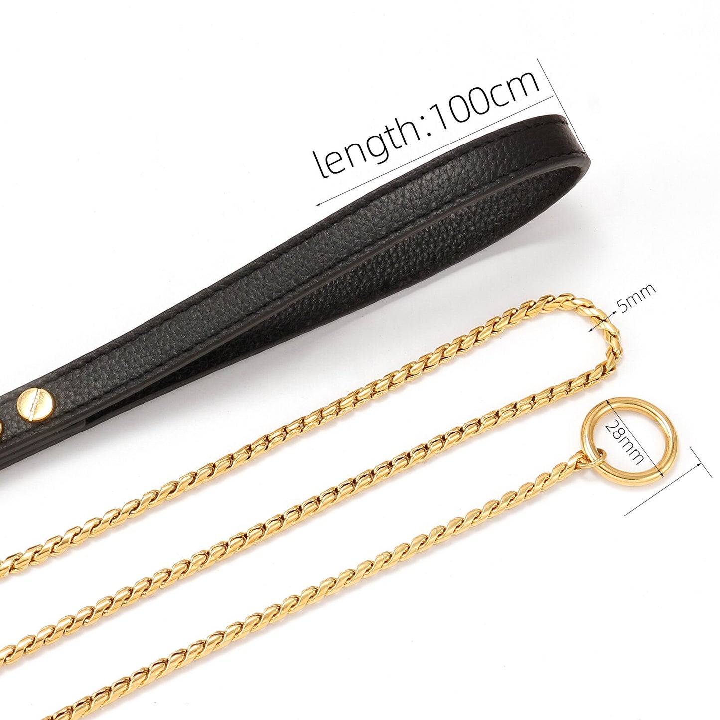 Pooch Dog Chain Necklace Leash