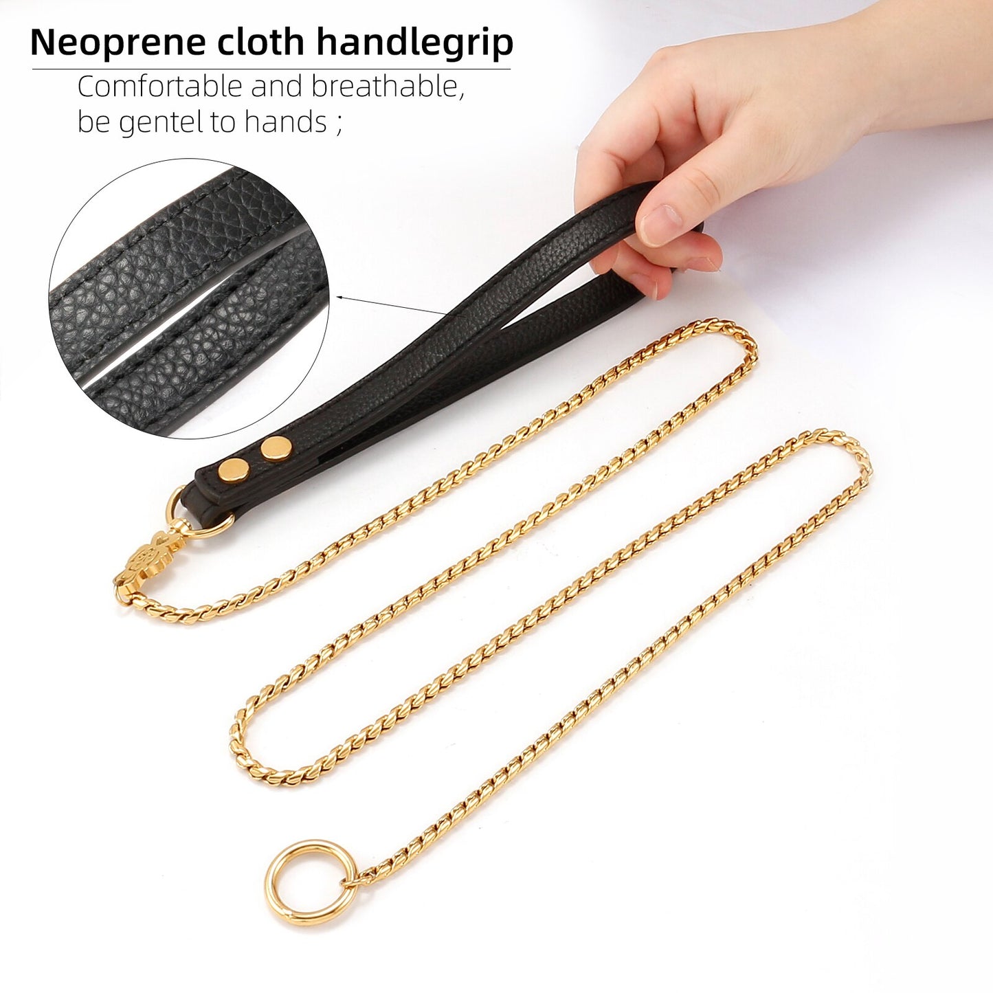 Pooch Dog Chain Necklace Leash