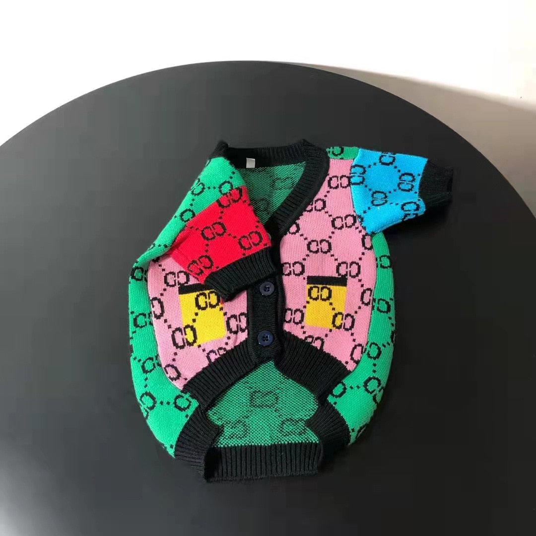 Pooch Rainbow Logo Cardigan
